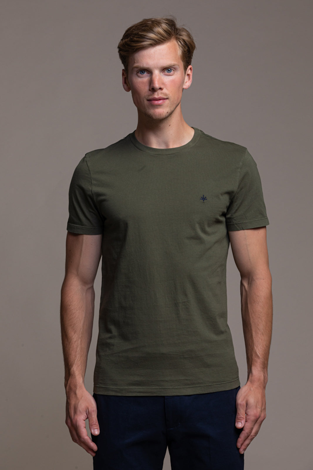 Thierry Cotton T-Shirt Khaki Green