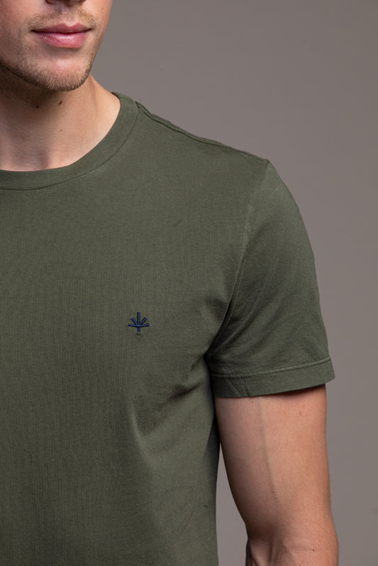 Thierry Cotton T-Shirt Khaki Green