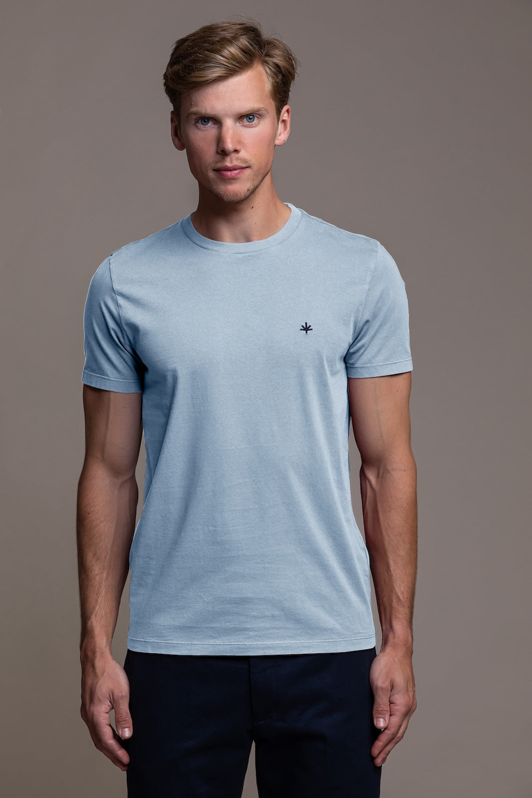 Thierry Cotton T-Shirt - Blue Ciel