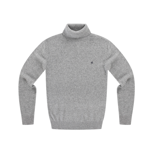 Alsace Roll Neck Sweater - Grey