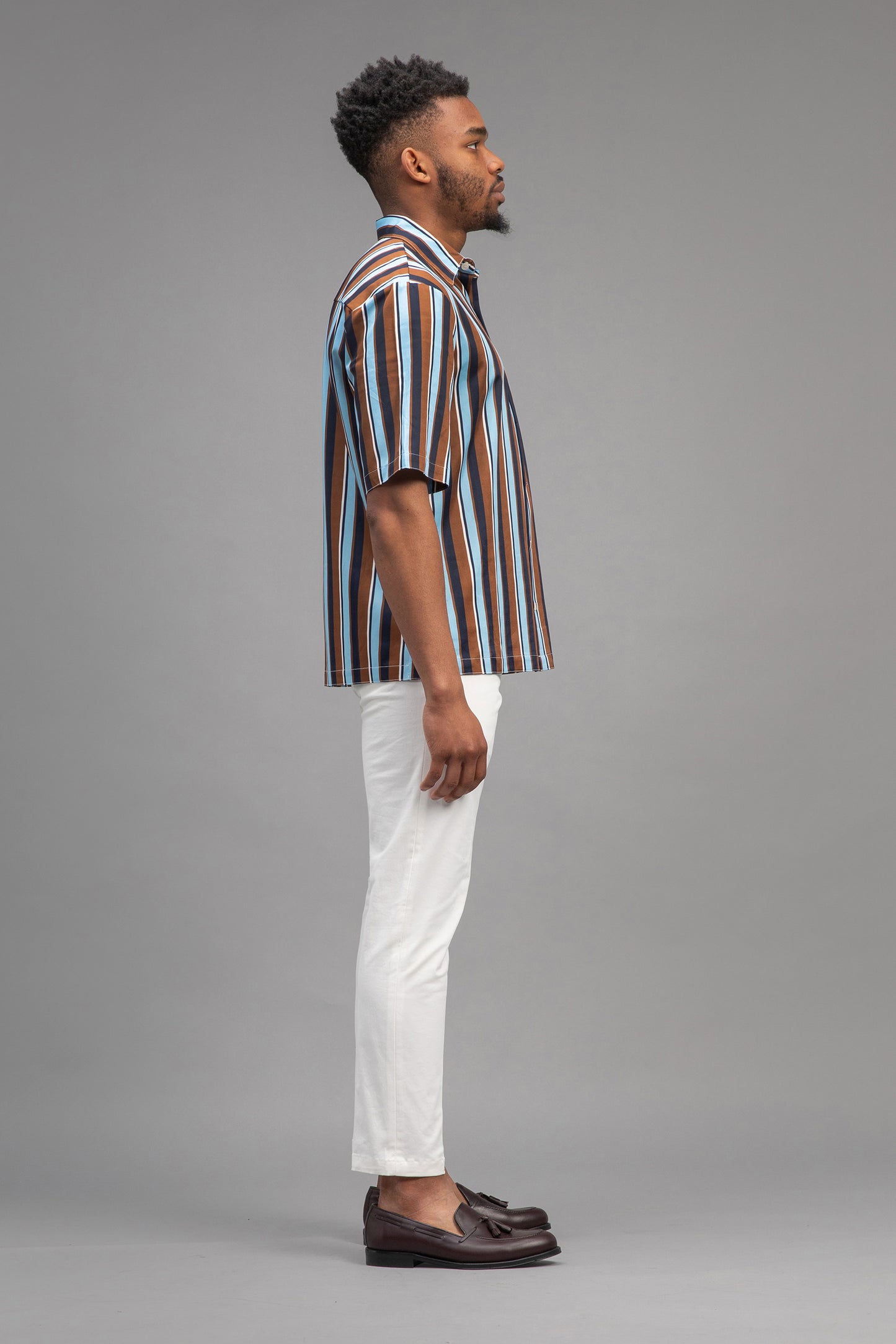 Saint-Tropez - Colored Striped Bowling Shirt