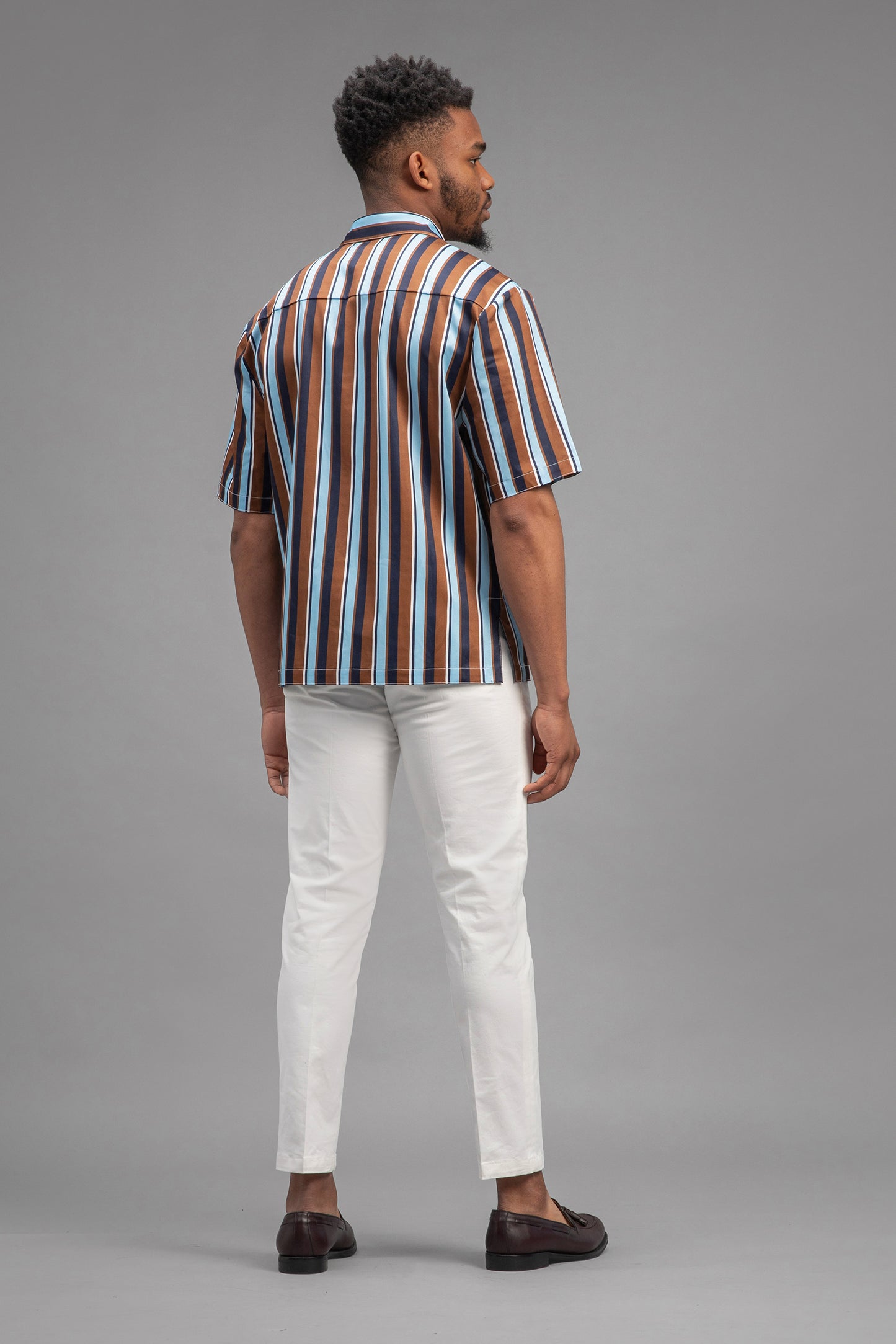 Saint-Tropez - Colored Striped Bowling Shirt