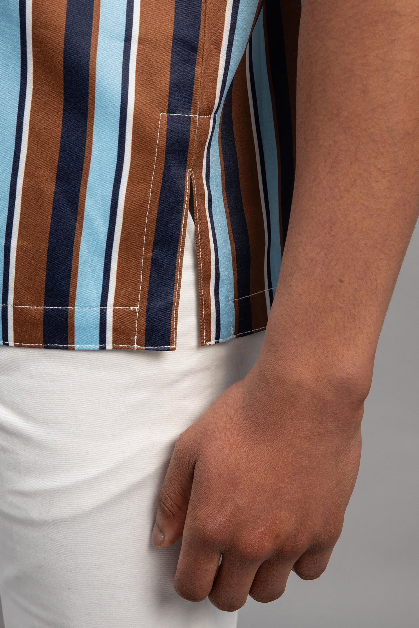 Saint-Tropez - Colored Striped Bowling Shirt