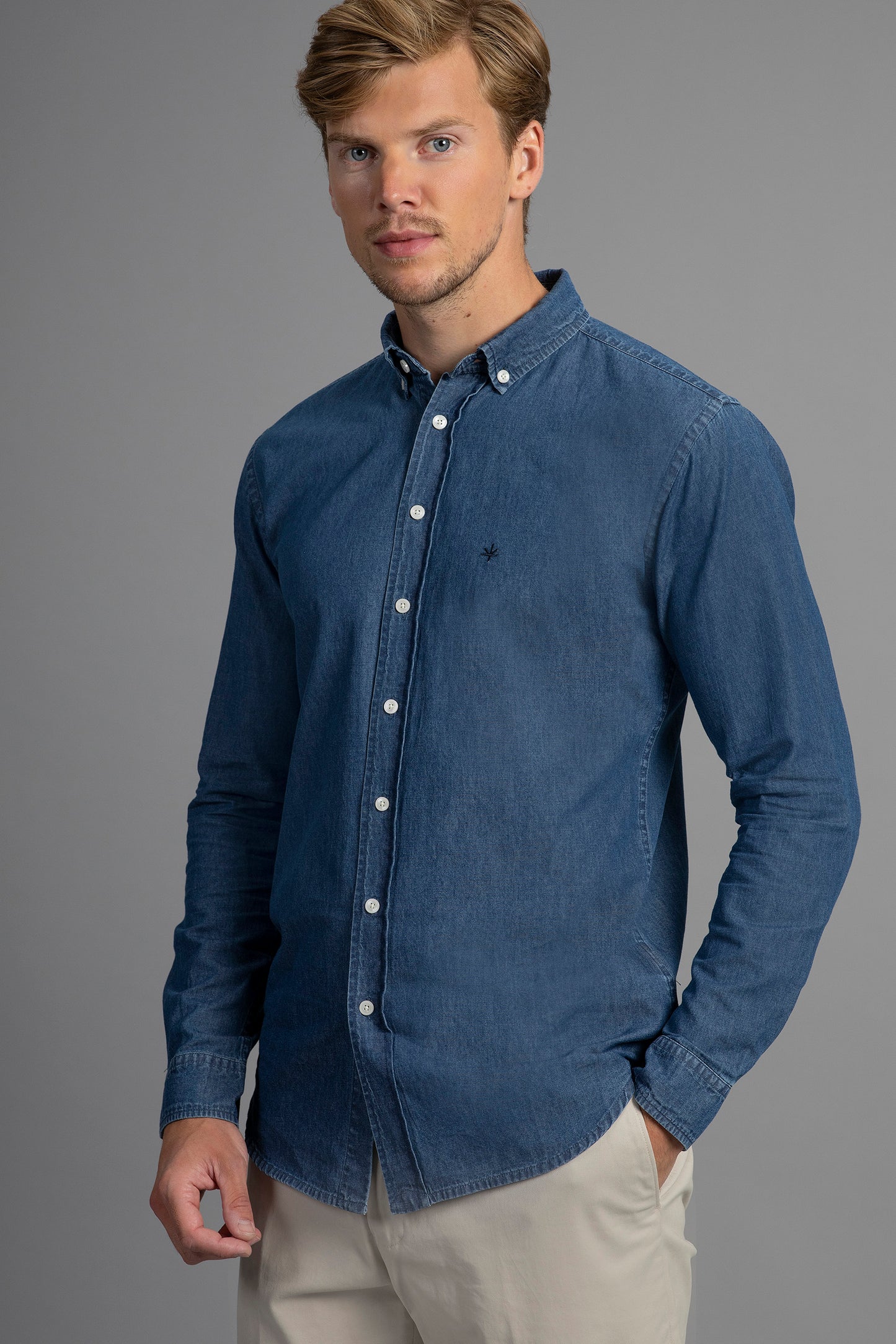 Marseille Slim Fit Denim Shirt