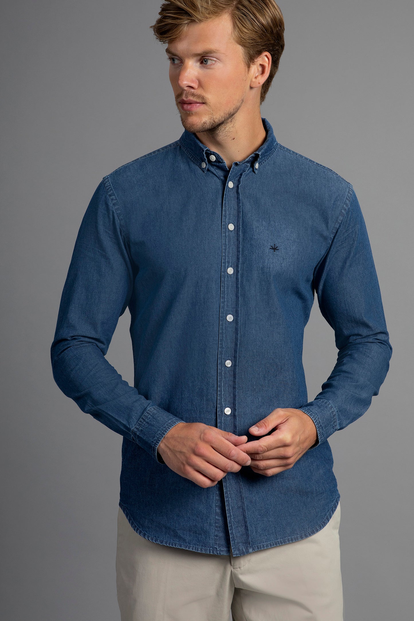 Marseille Slim Fit Denim Shirt