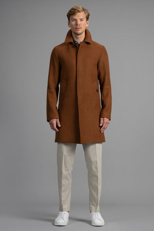 Cognac single breasted Coat